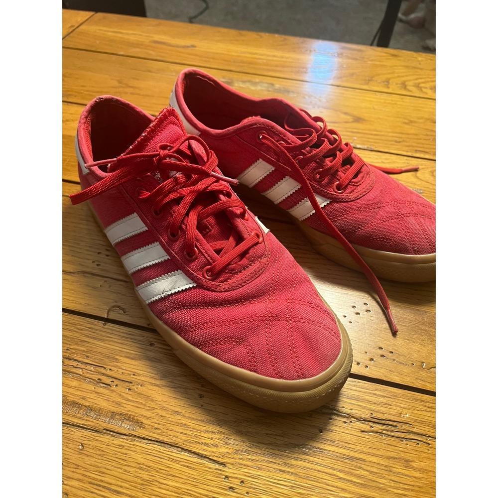 Adidas Adi-Ease Skateboarding Shoes Red White Gum Sole B42648 Mens 10